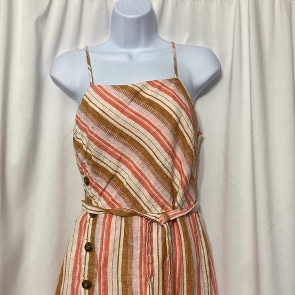 Joie Khari Striped Linen Midi Sun Dress size small - Picture 5 of 9